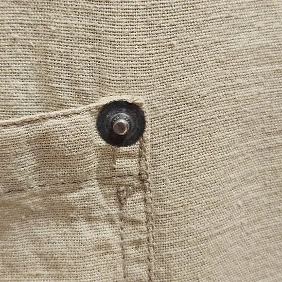 Studiowear Cotton/Linen Tan Dress - M - Picture 3 of 6